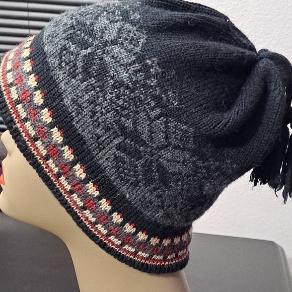 Winter Beanie Hat With Tassles   OSFM - Picture 2 of 5